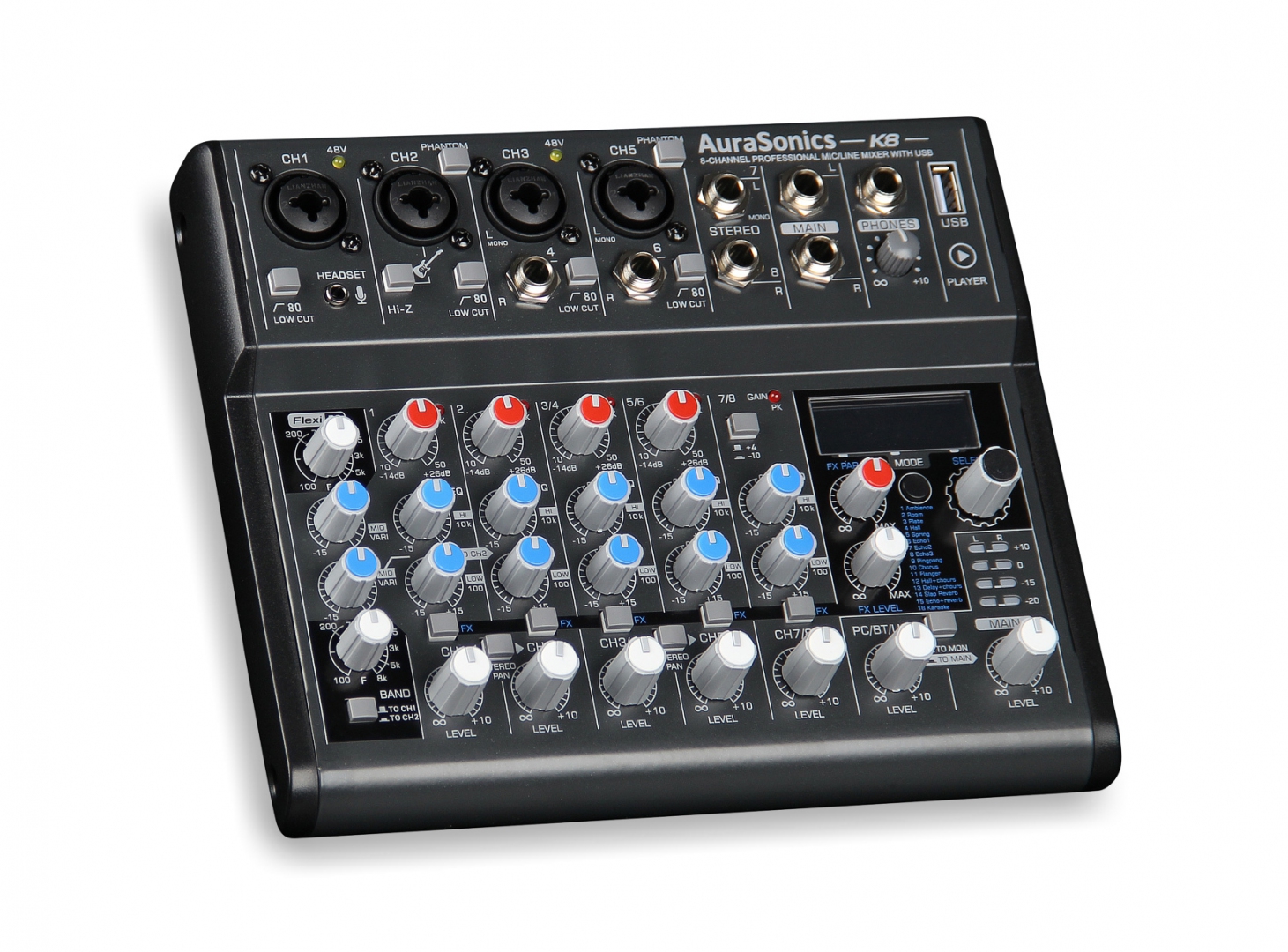 AuraSonics K8 компактный микшерный пульт в Искитиме