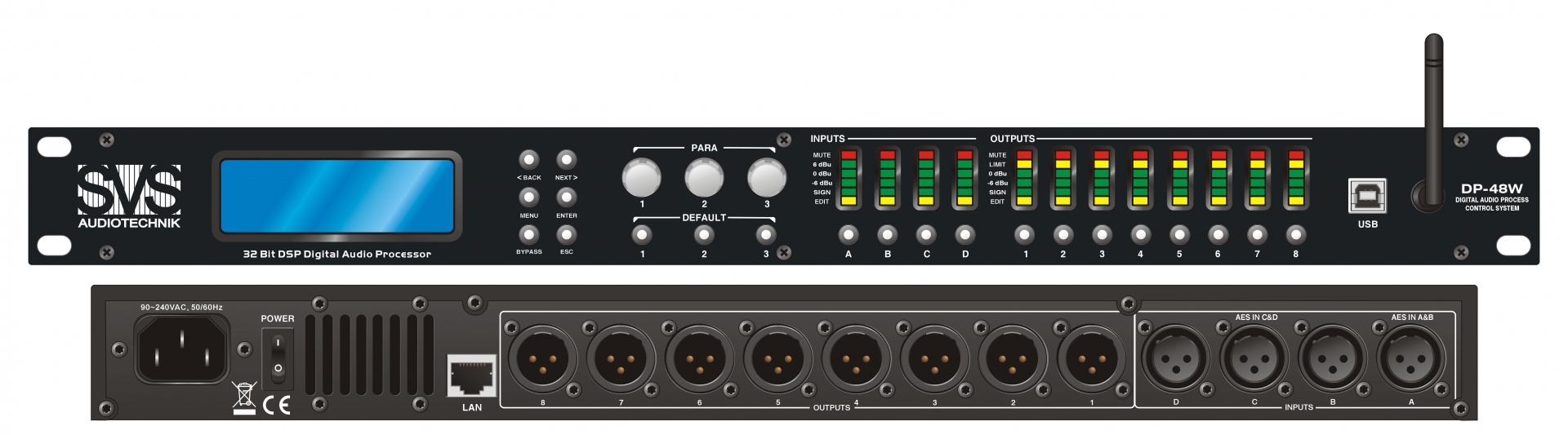 SVS Audiotechnik DP-48W Цифровой процессор: 4 входа 8 выходов в Искитиме