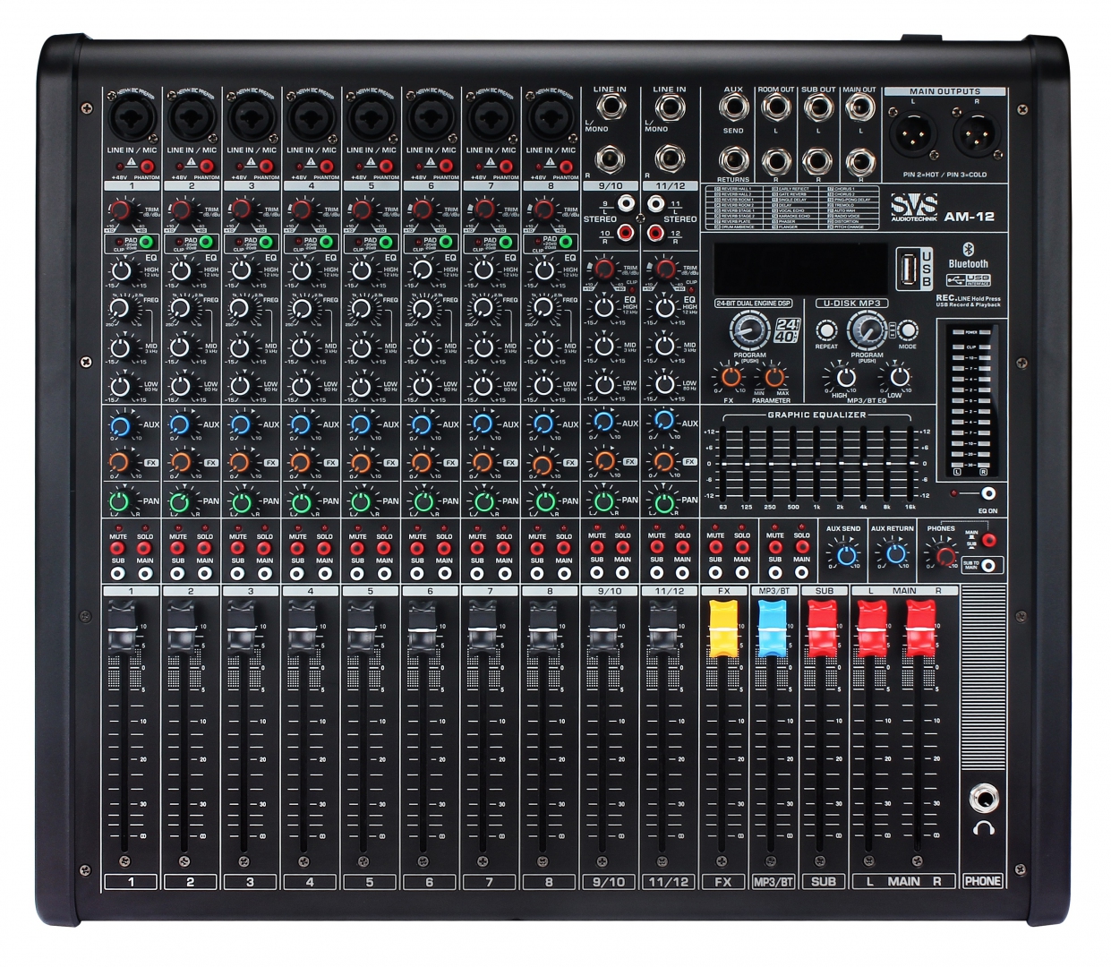 SVS Audiotechnik mixers AM-12 Микшерный пульт аналоговый, 12-канальный в Искитиме